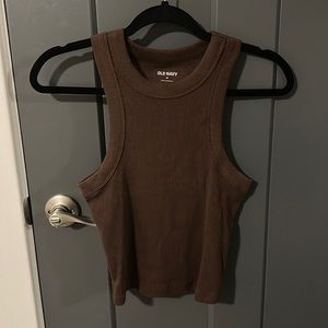 Old navy brown high neck tank top